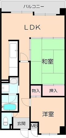 アミティ宝町の物件間取画像